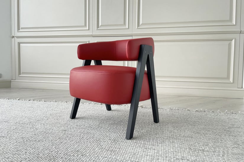Loai Red Small Armchair (Expo Offer) Poliform - 2