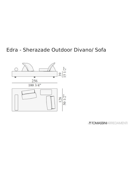Divano da esterno Sherazade bianco (Expo Offer) Edra - 8