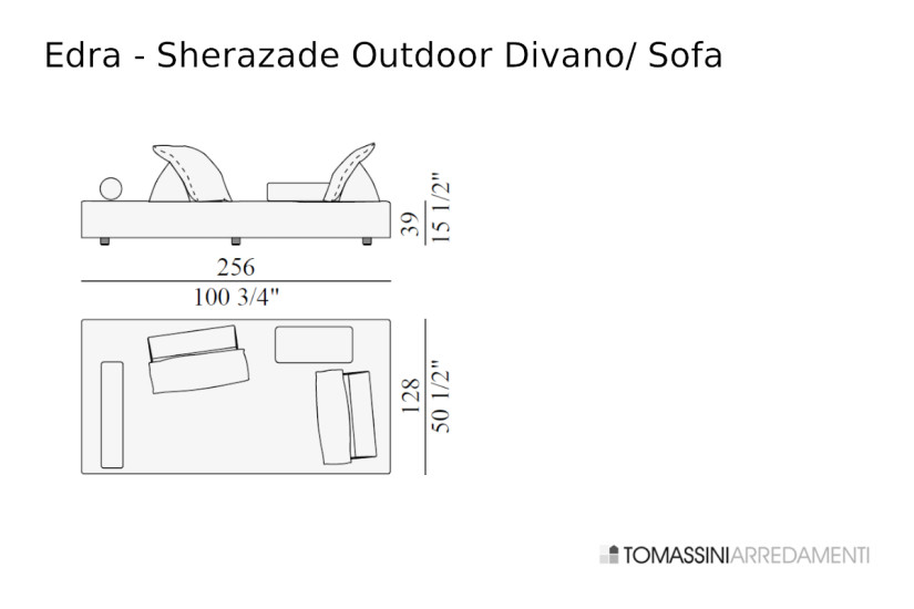 Divano da esterno Sherazade bianco (Expo Offer) Edra - 8