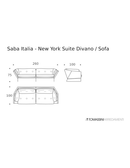 Canapé New York Suite Bleu (Offre Expo) Saba - 9