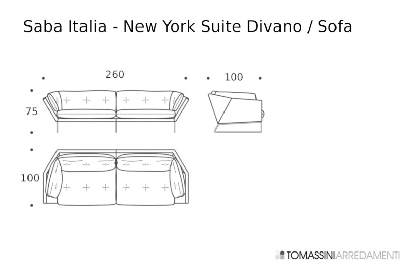Canapé New York Suite Bleu (Offre Expo) Saba - 9