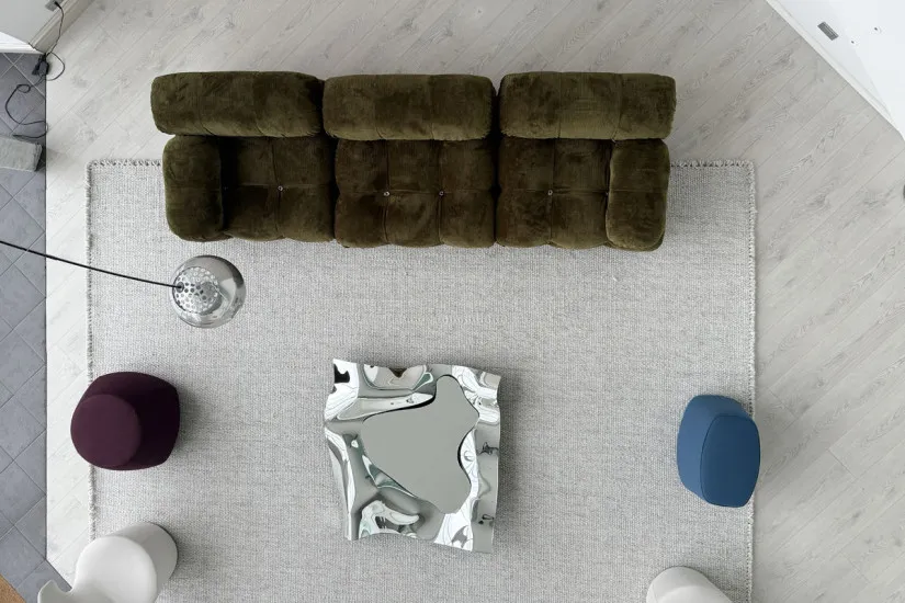 Camaleonda Olive Green Sofa B&B Italia - 6