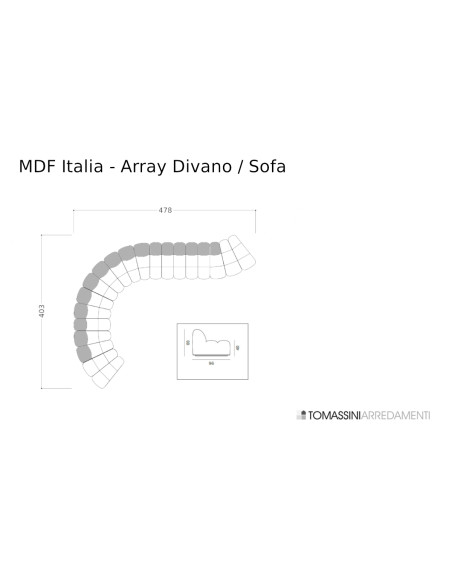 Array White Sofa (Expo Offer) MDF Italia - 10