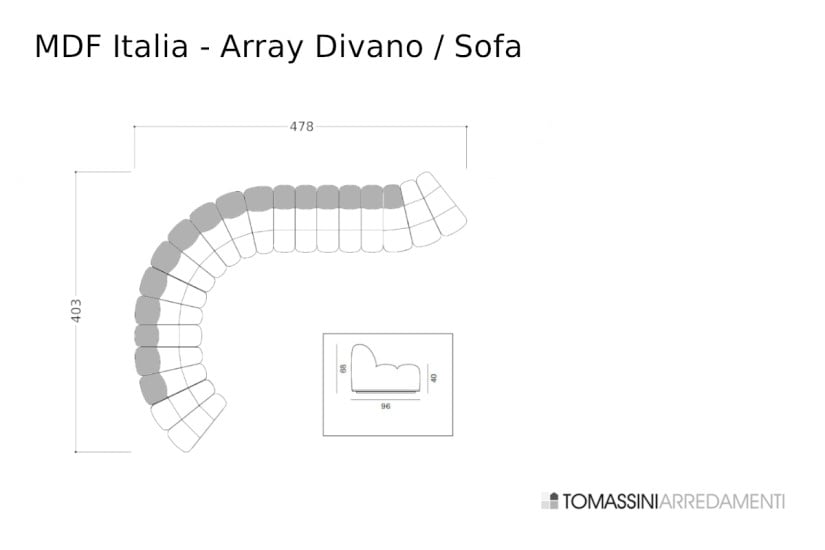 Array White Sofa (Expo Offer) MDF Italia - 10