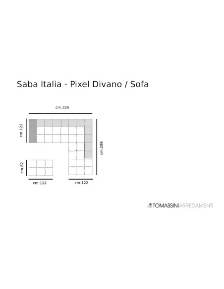 Pixel Orange Sofa (Expo Offer) Saba - 8