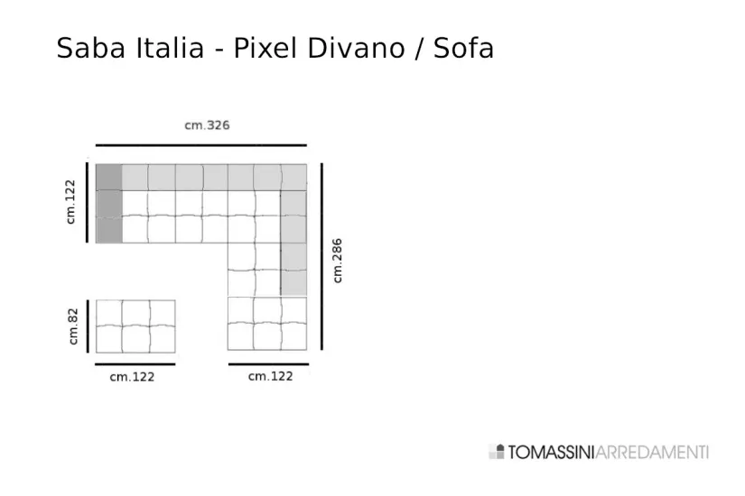 Pixel Orange Sofa (Expo Offer) Saba - 8