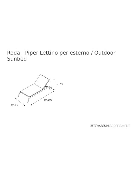Lettino per esterno Piper Roda - 7