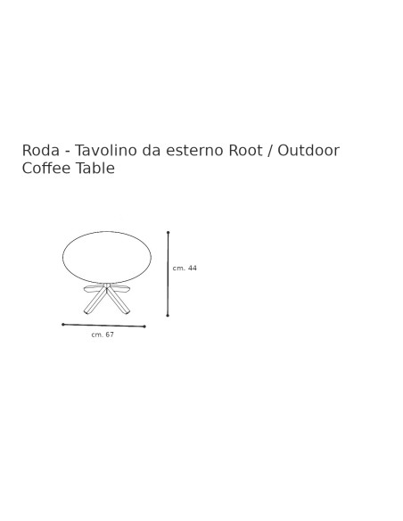 Root Outdoor Coffee Table Roda - 7