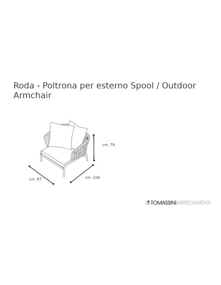 Poltrona per esterno Spool Roda - 8