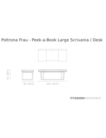 Peek-a-Book Black Desk (Expo Offer) Poltrona Frau - 9