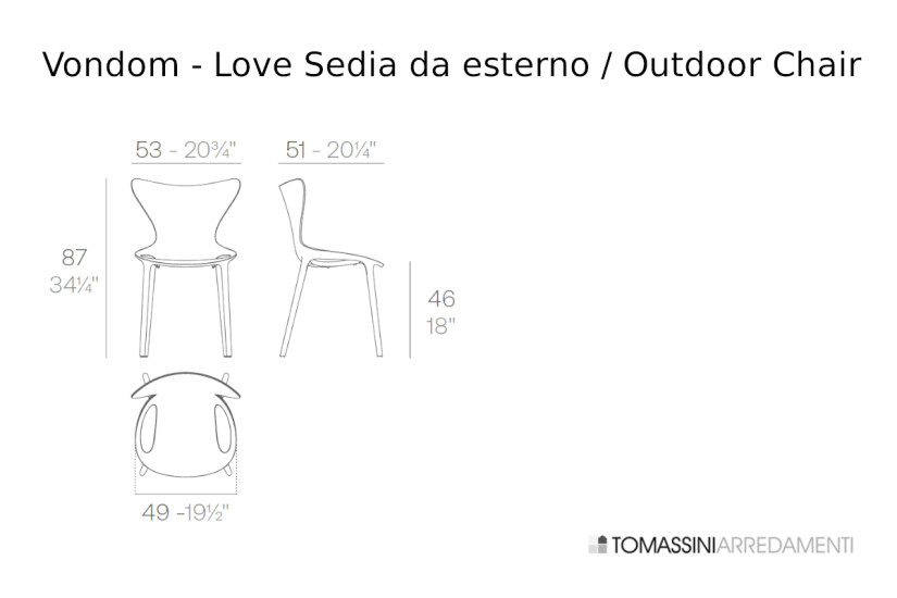 Love Outdoor Chair Vondom - 5