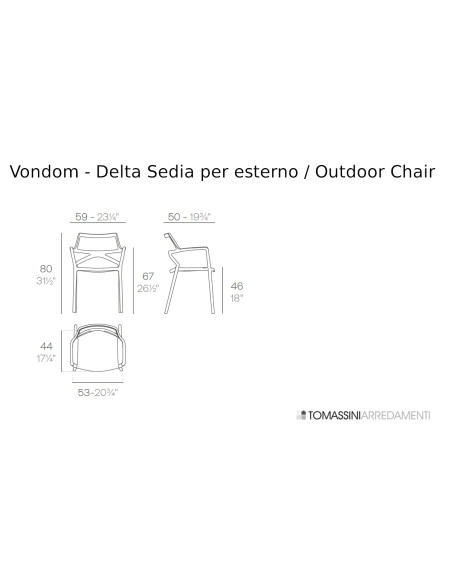 Delta Outdoor Chair Vondom - 4
