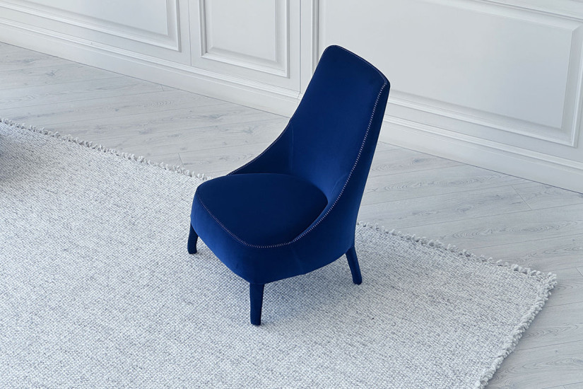 Fauteuil Bergère Febo bleu (Offre Expo) Maxalto - 5