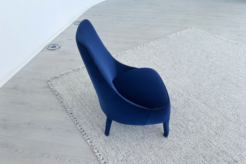 Poltrona Bergère Febo blu (Offerta Expo) Maxalto - 3