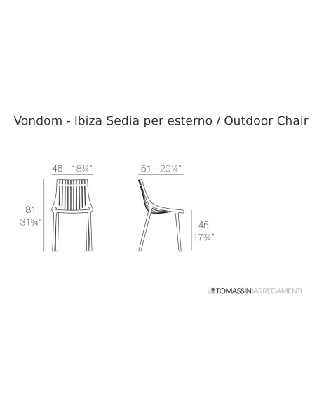 Ibiza Outdoor Chair Vondom - 7