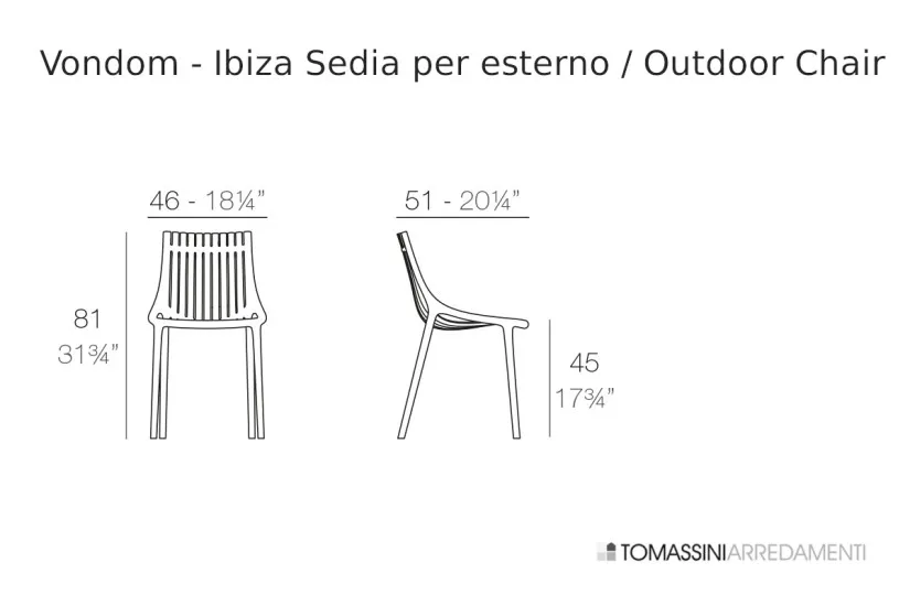 Ibiza Outdoor Chair Vondom - 7