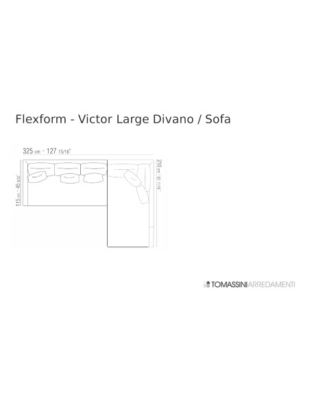 Divano Victor Large marrone (Offerta Expo) Flexform - 9