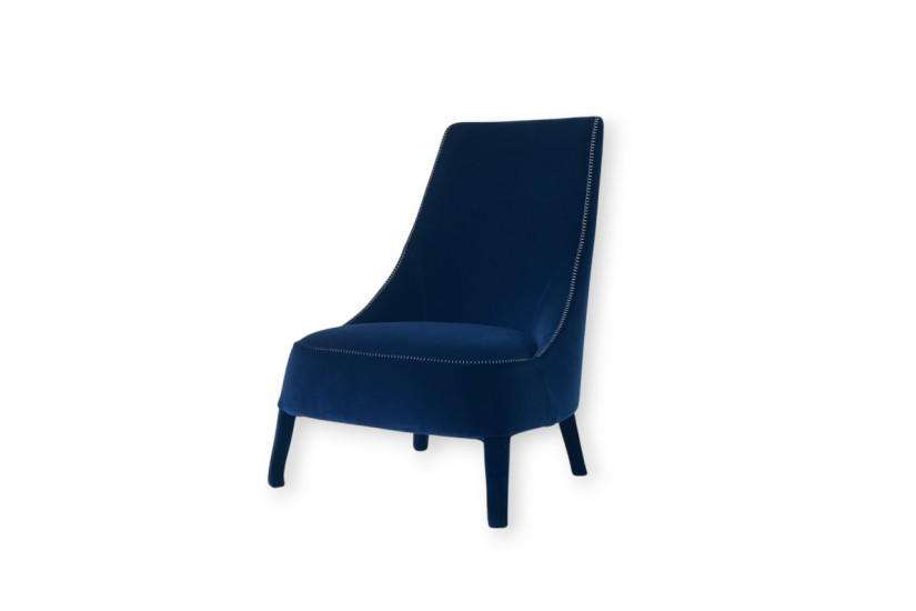 Fauteuil Bergère Febo bleu (Offre Expo) Maxalto - 6