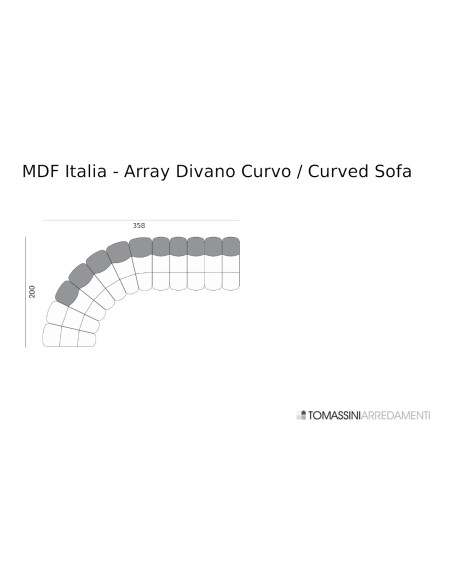 Canapé Array incurvé (Offre Expo) MDF Italia - 9