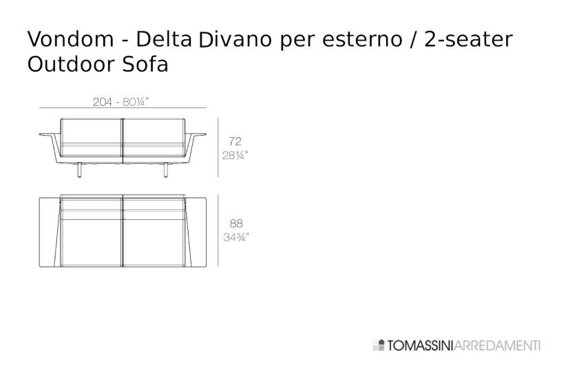 Canapé d'extérieur Delta Vondom - 6