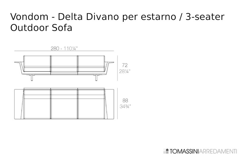 Canapé d'extérieur Delta Vondom - 7