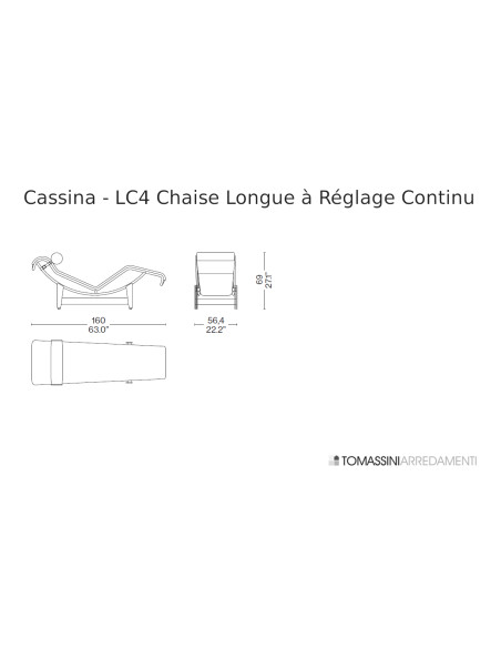 LC4 Spotted Chaise Longue à Réglage Continu (Expo Offer) Cassina - 9