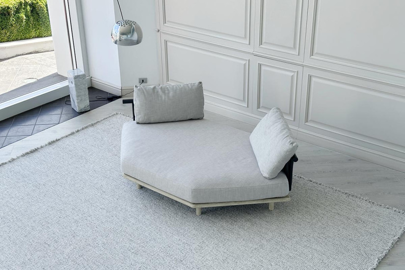 Eden Outdoor Hexagonal White Sofa Roda - 5