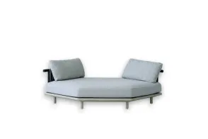 Eden Outdoor Hexagonal White Sofa Roda - 7