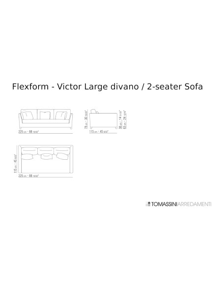 Victor Large Sofa Flexform - 3