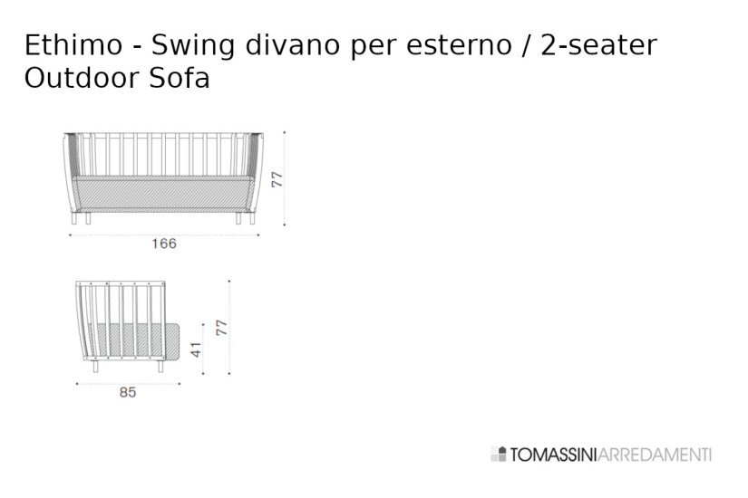 Divano per esterno Swing Ethimo - 4