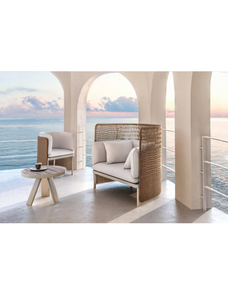 Poltrona lounge per esterno Esedra Ethimo - 6