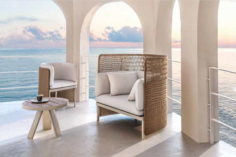 Poltrona lounge per esterno Esedra Ethimo - 6