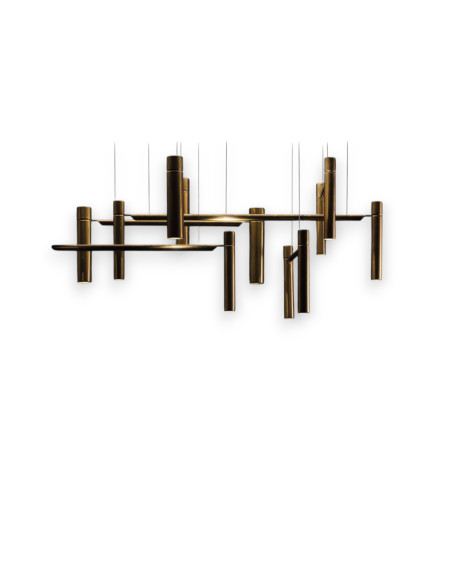 Tubular Horizontal Ceiling Lamp Henge - 2