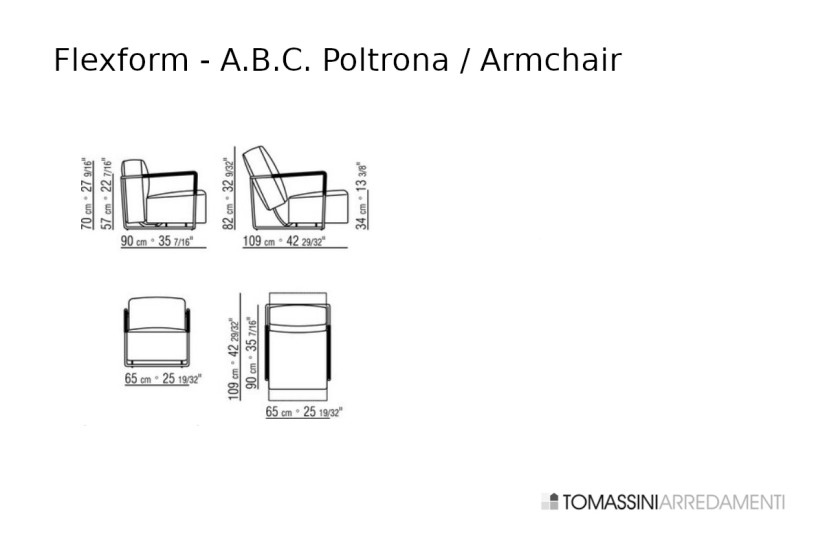 A.B.C. Armchair Flexform - 7