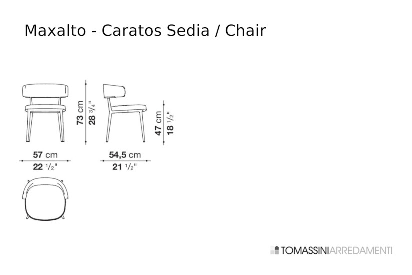 Sedia Caratos bianca (Offerta Expo) Maxalto - 8
