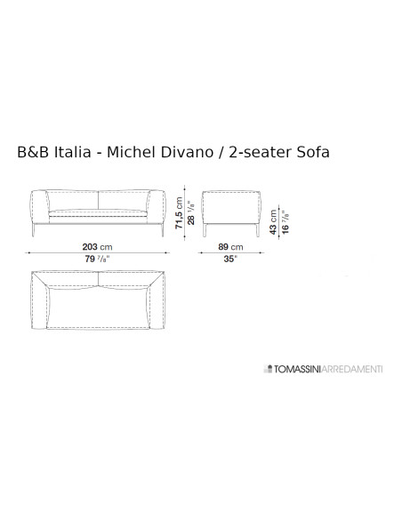 Canapé Michel B&B Italia - 7