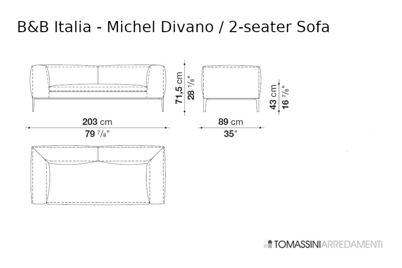 Canapé Michel B&B Italia - 7