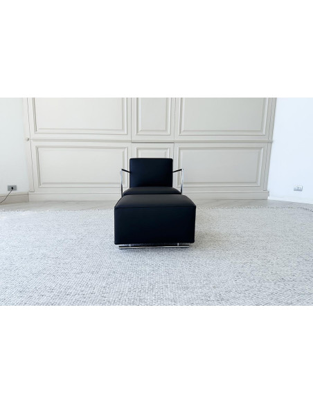 Poltrona A.B.C. nera e pouf (Offerta Expo) Flexform - 3