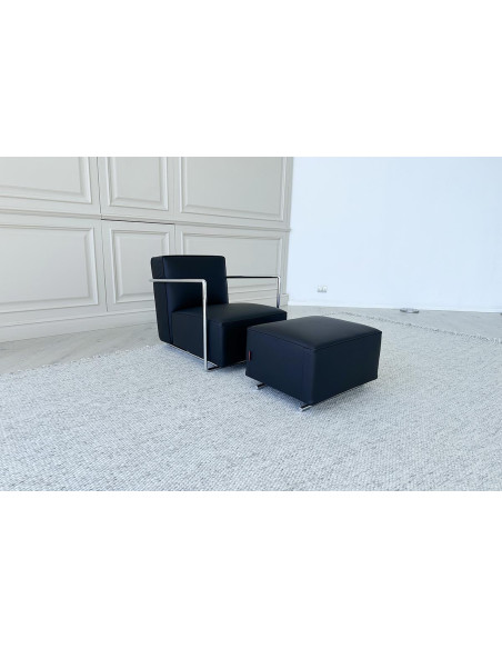 A.B.C. Black Armchair with Pouf (Expo Offer) Flexform - 4