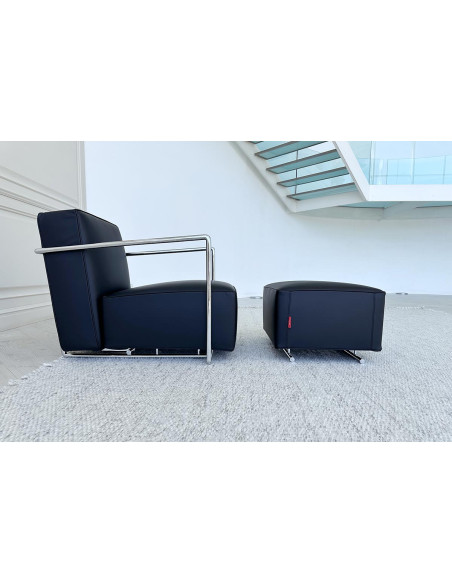 A.B.C. Black Armchair with Pouf (Expo Offer) Flexform - 5