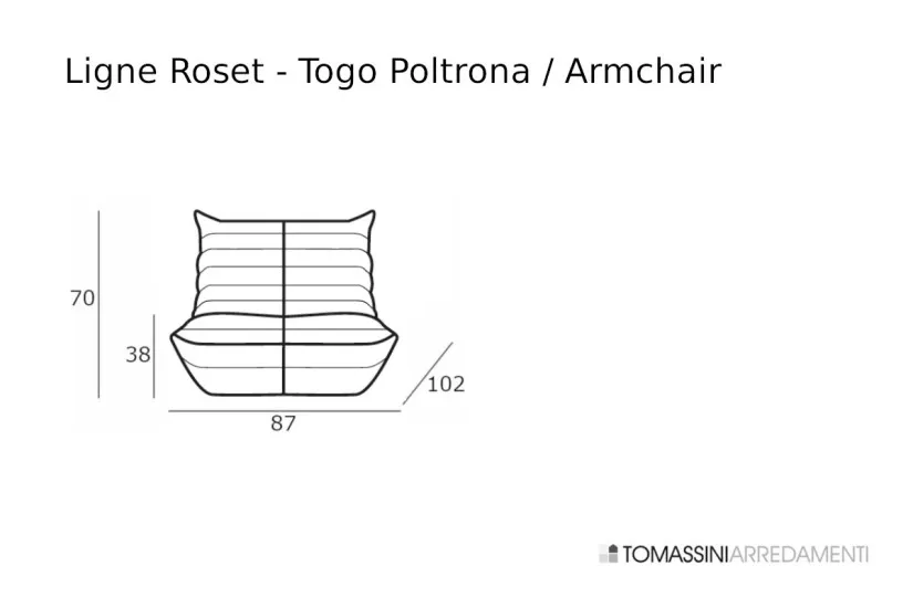 Togo Armchair Ligne Roset - 7