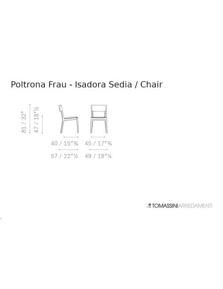 Chaise Isadora Poltrona Frau - 5