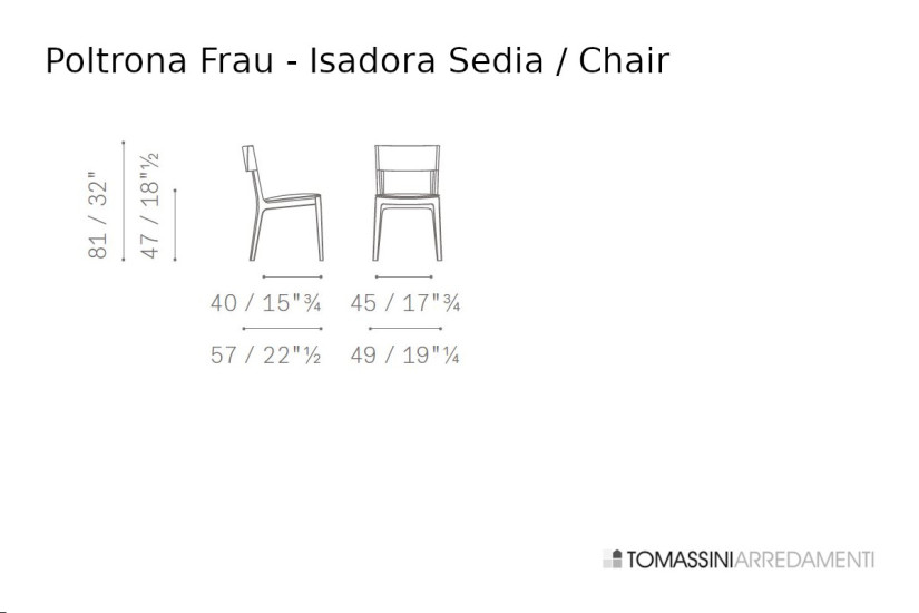 Chaise Isadora Poltrona Frau - 5