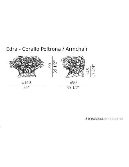 Corallo Armchair Edra - 7