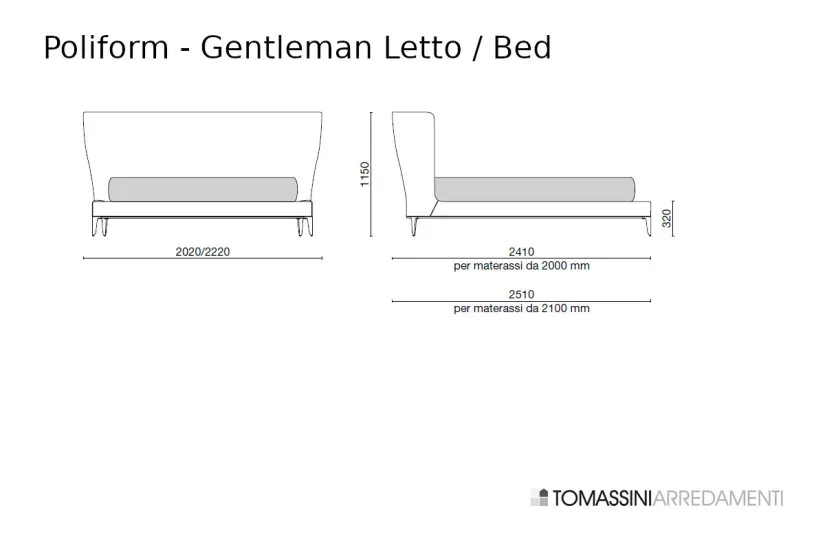 Gentleman Bed Poliform - 8
