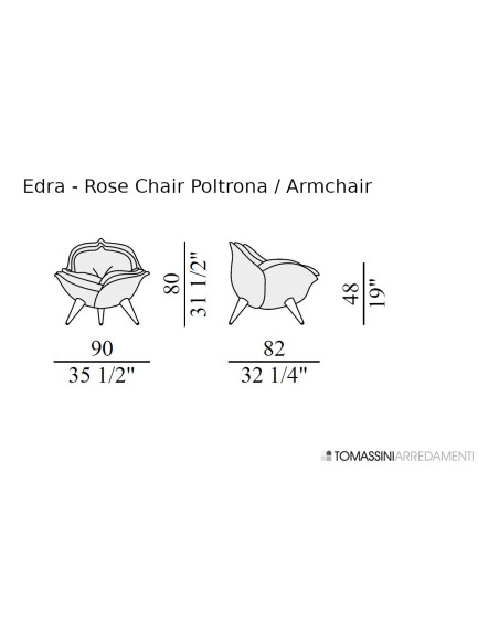 Poltrona Rose Chair Edra - 6