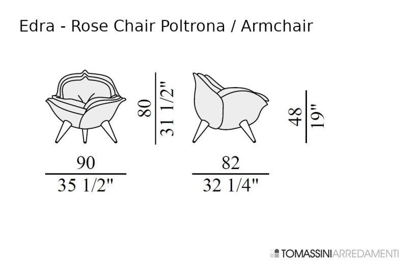 Fauteuil Rose Edra - 6