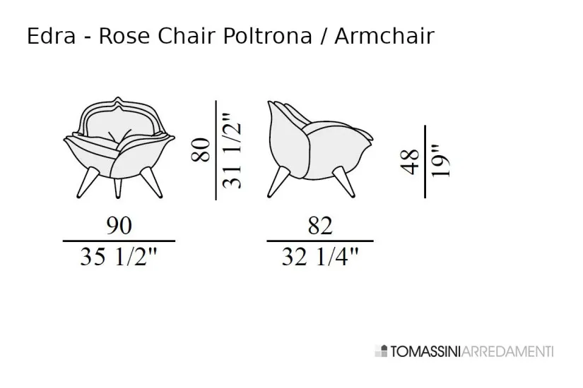 Rose Chair Armchair Edra - 6
