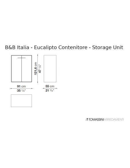 Meuble de Rangement Eucalipto B&B Italia - 5