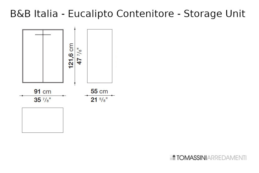 Meuble de Rangement Eucalipto B&B Italia - 5